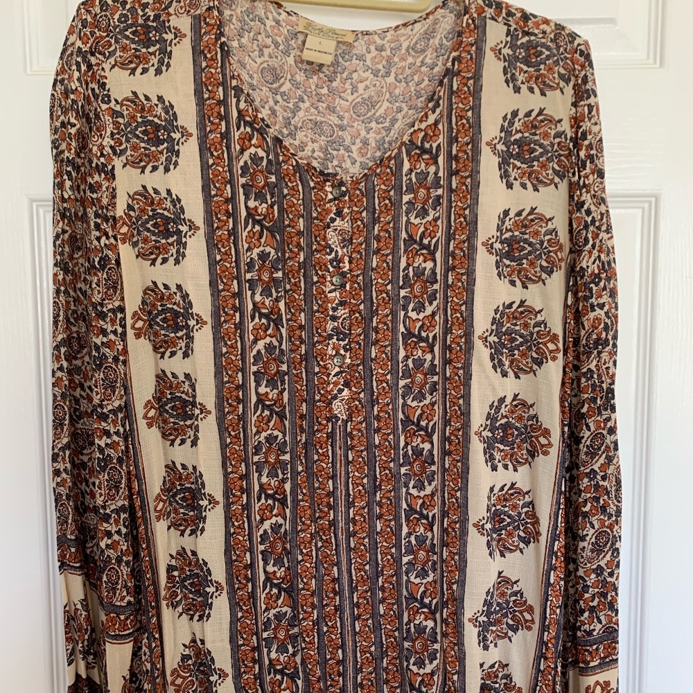 Womans Tie Blouson top